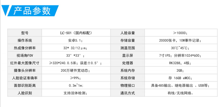 东信智能人脸识别测温仪